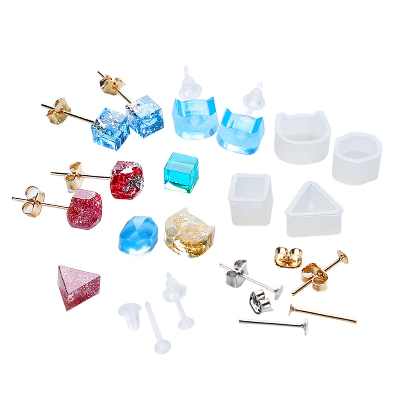 Sa 1 Bộ Khuôn Silicone Làm Mặt Trang Sức