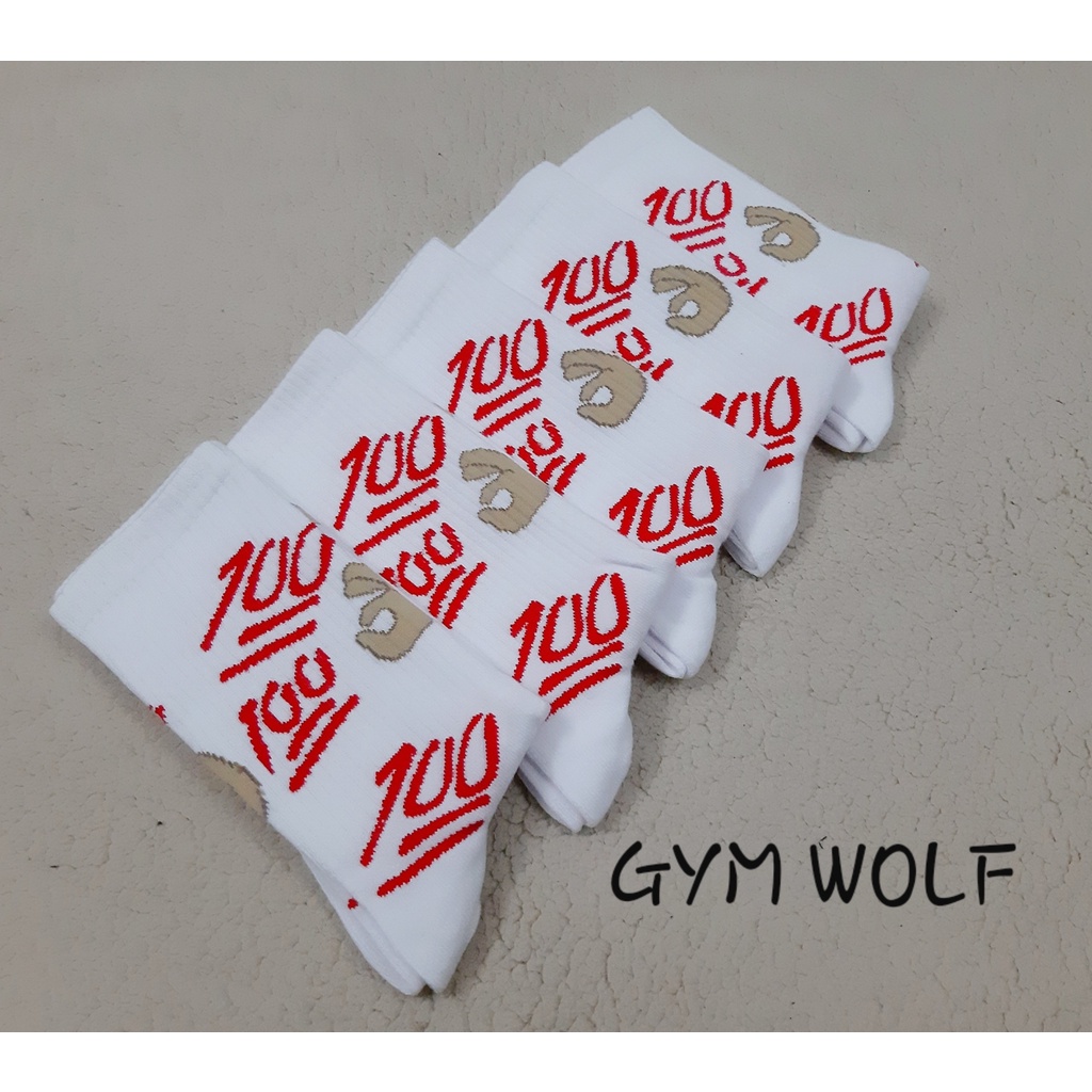 Vớ thể thao số 100 cổ cao Nam Nữ phong cách trẻ trung, xu hương đường phố, năng động.