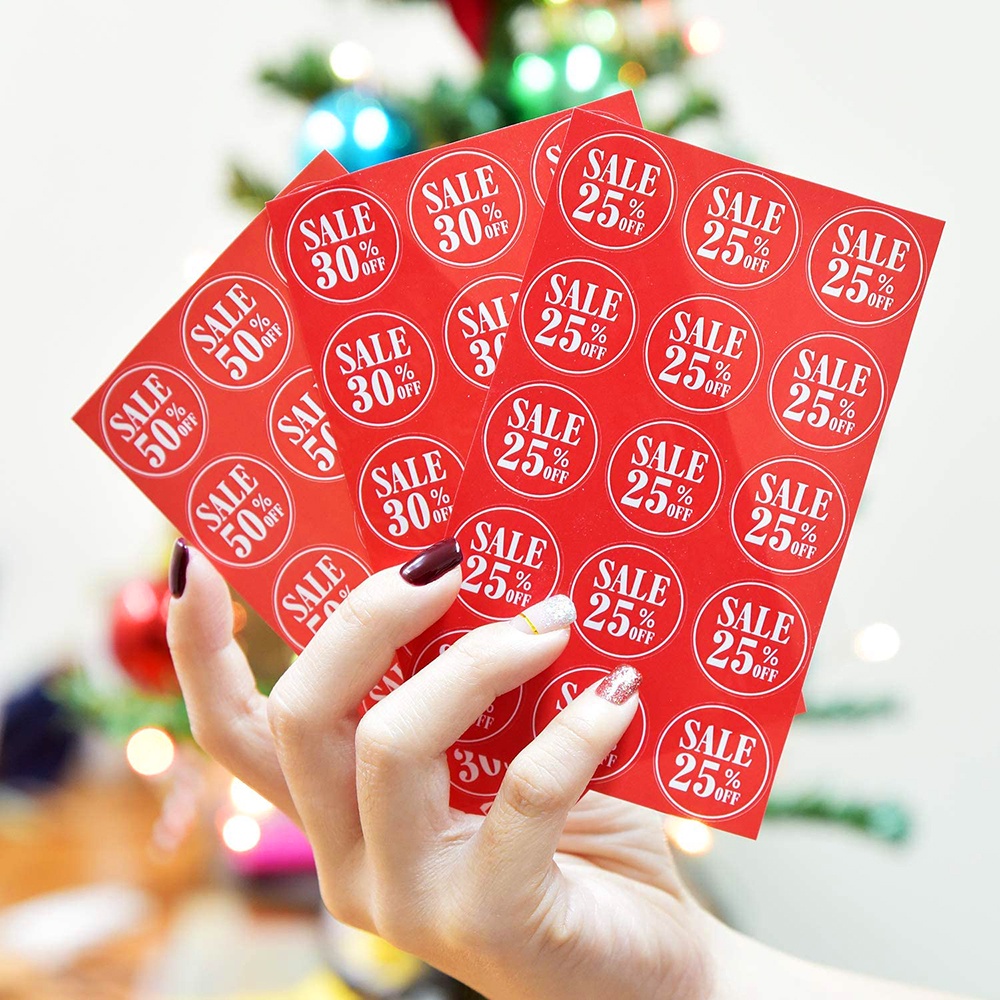 Sticker label_Tem nhãn in giãm giá sticker_100pcs