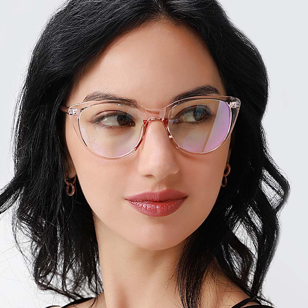 QQMALL Kính Mắt Mèo Tráng Gương Nhiều Màu Sắc Nhã Nhặn Quyến Rũ
