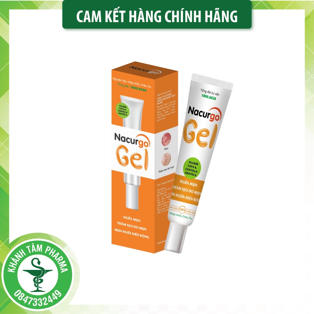 ! ! Nacurgo gel 20g - Cho làn da sáng mịn đều màu