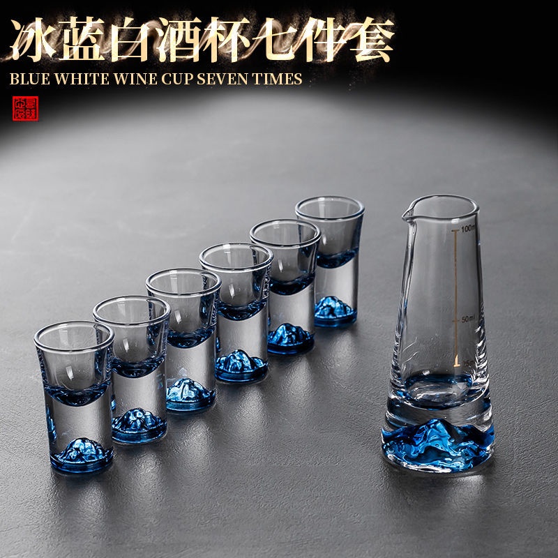 Bộ ly thủy tinh uống rượu cỡ nhỏ độc đáo sang trọng tiện dụng