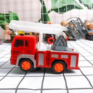 Đồ chơi xe cẩu cứu hoả có đèn, còi hú