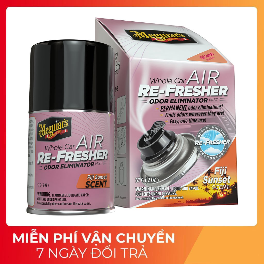 Khử Mùi Diệt Khuẩn Nội Thất Xe Hơi Hương Fiji/ Meguiar's Air Re-Fresher - Fiji Sunset Scent G201502 