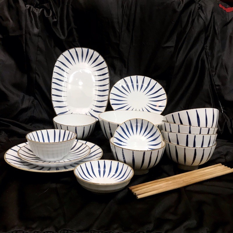 Bộ Bát Đĩa Sứ 12 Sản Phẩm - Bộ Bát Đĩa “Gia Đình Đầm Ấm” (Có Bán Lẻ Từng Sản Phẩm)