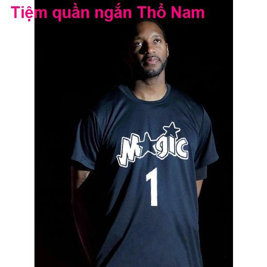 Áo phông bóng rổ Nam Magic All-Star McGrady số 1 T-MAC Lose Hip Hop Streetball Training Thường xuyên ngắn