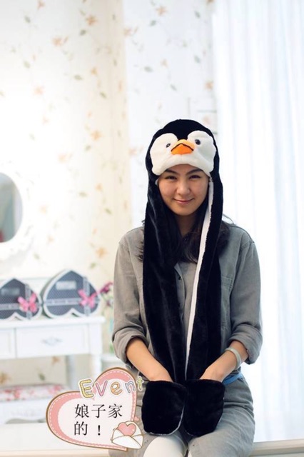 Mũ thú liên găng tay hình động vật siêu hot