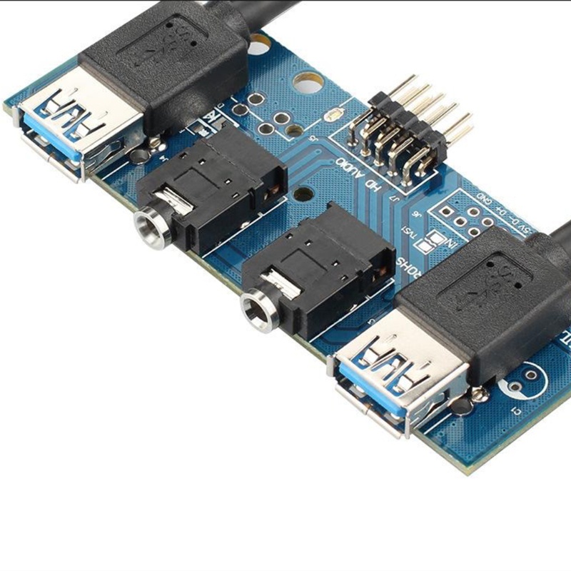 Ổ Đĩa Mềm Fol 3.5 Inch 2 Cổng USB 19pin Sang Usb3.0 Cho PC Desktop 3.5&quot;
