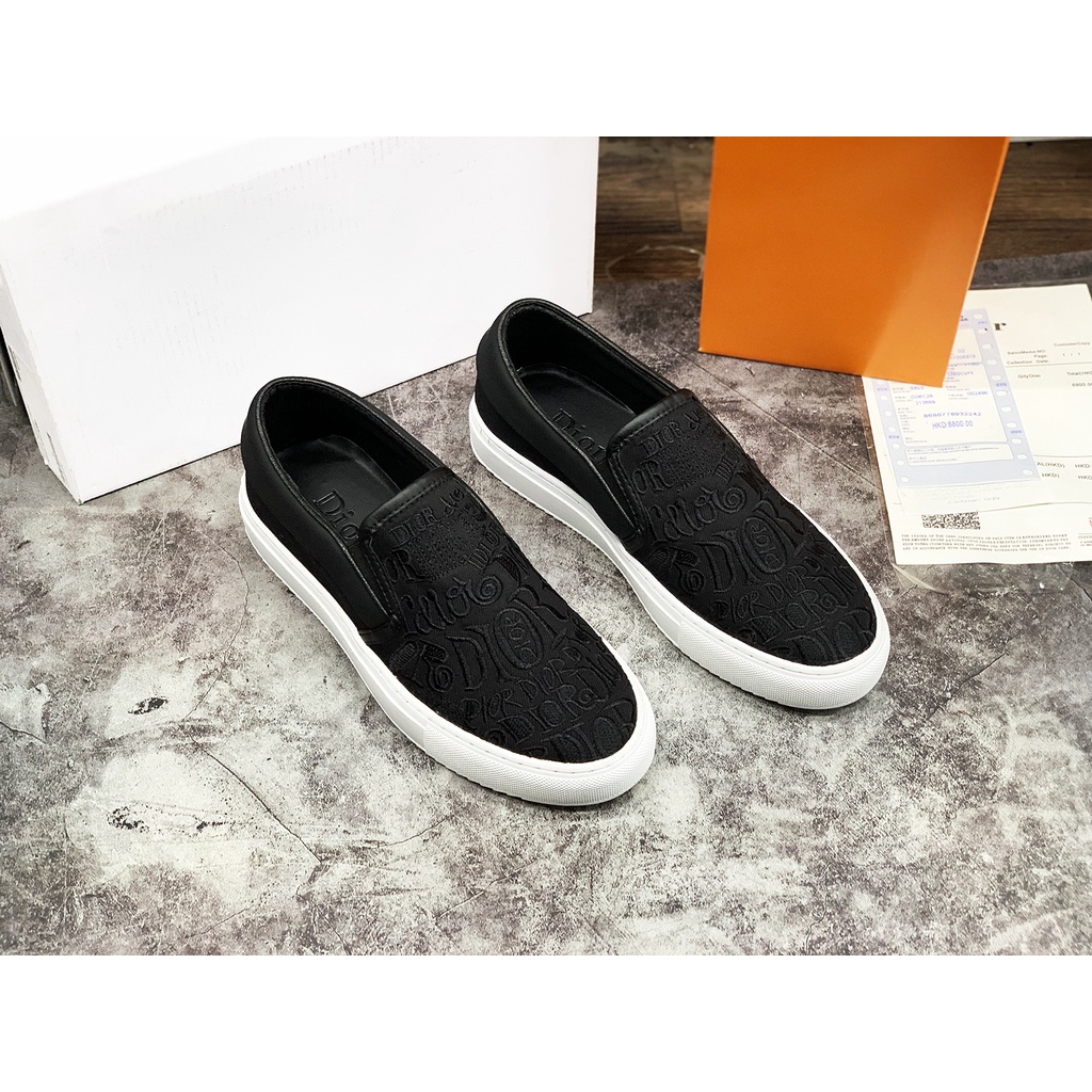 Giày slipon nam vân dập đơn giản DO