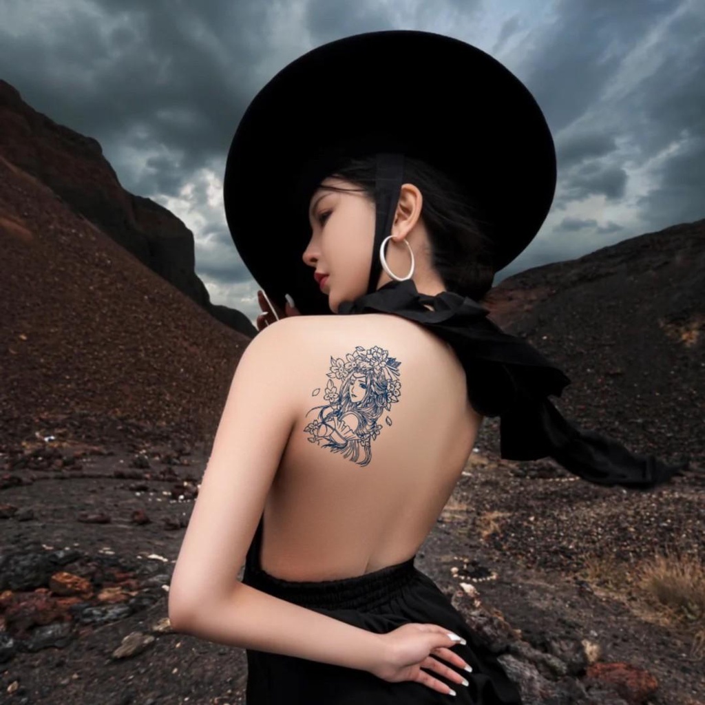 【SIYA Magic Tattoo】Hình Xăm Dán Tạm Thời 15 Ngày Chống Nước 15*11cm