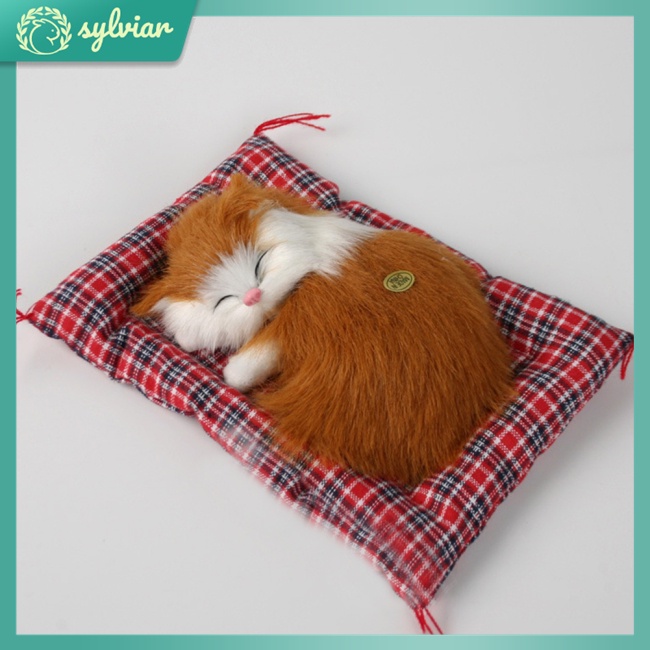 [sylviar] Đệm Lông Mèo Giả Dễ Thương Trang Trí Nhà / Xe Hơi