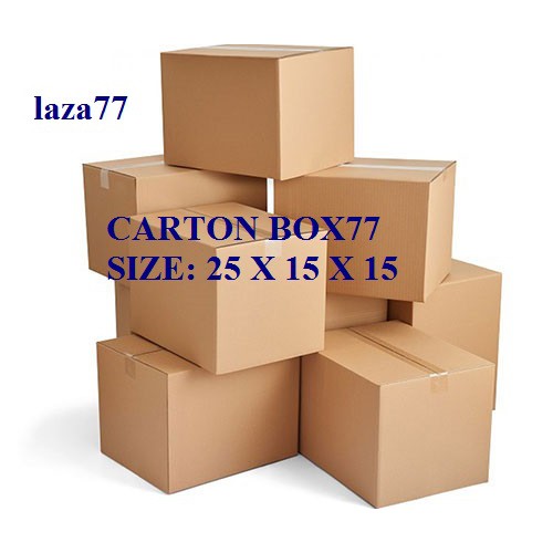 Thùng carton 25x15x15 cm Bộ 20 Hộp