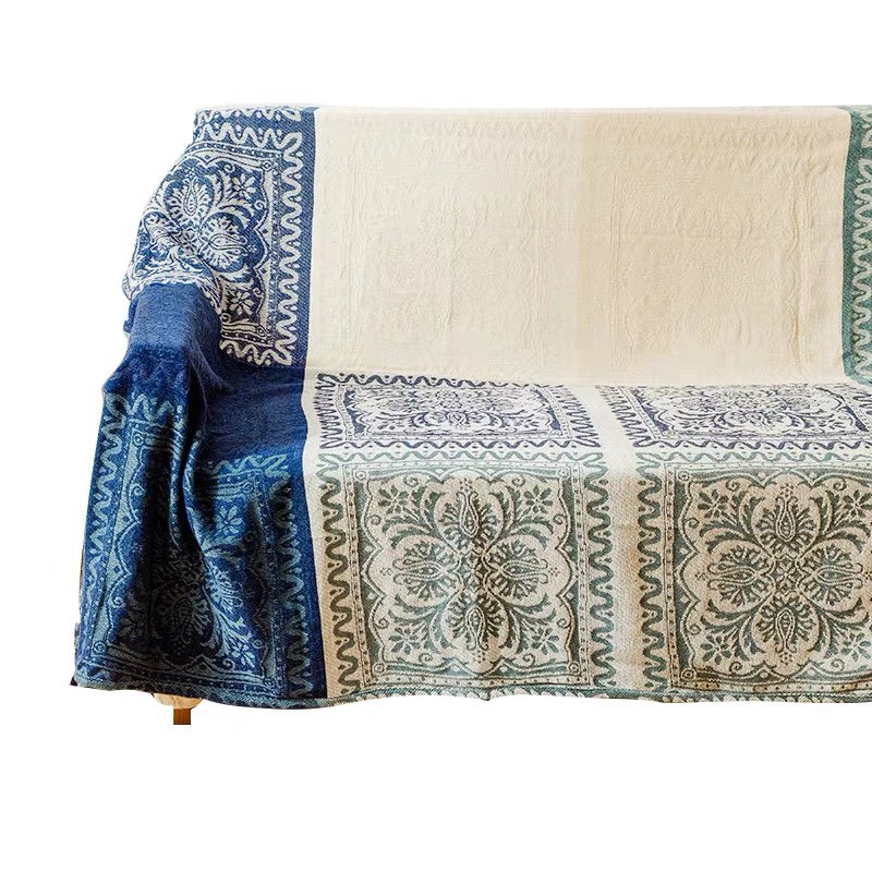 [Giá Cực Rẻ] Thảm Vintage Cao Cấp nhập khẩu phủ sofa, làm chăn đắp siêu mềm mịn 1m5x1m9