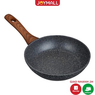 Chảo Nhôm Chống Dính Lock&Lock Baum Marble 1 Tay Cầm LBU1203 (20cm) Dùng Được Trên Bếp Từ - Hàng Chính Hãng - JoyMall