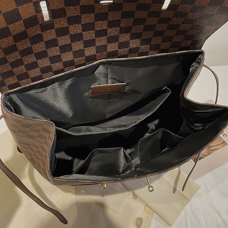 Balo da lv nam nữ PUKA cặp đi học nam nữ da pu chống nước phong cách thời trang cao cấp