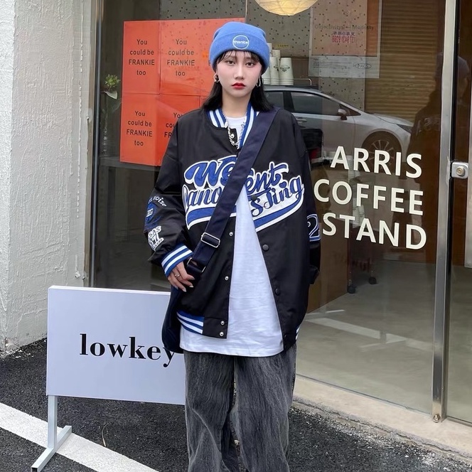 Áo khoác nam bomber nam nữ Went dáng varsity vải nỉ cotton 2 lớp phong cách ulzzang MB017