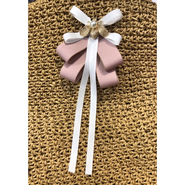 Nơ Cài Áo Đính Đá Con Ong Sang Trọng