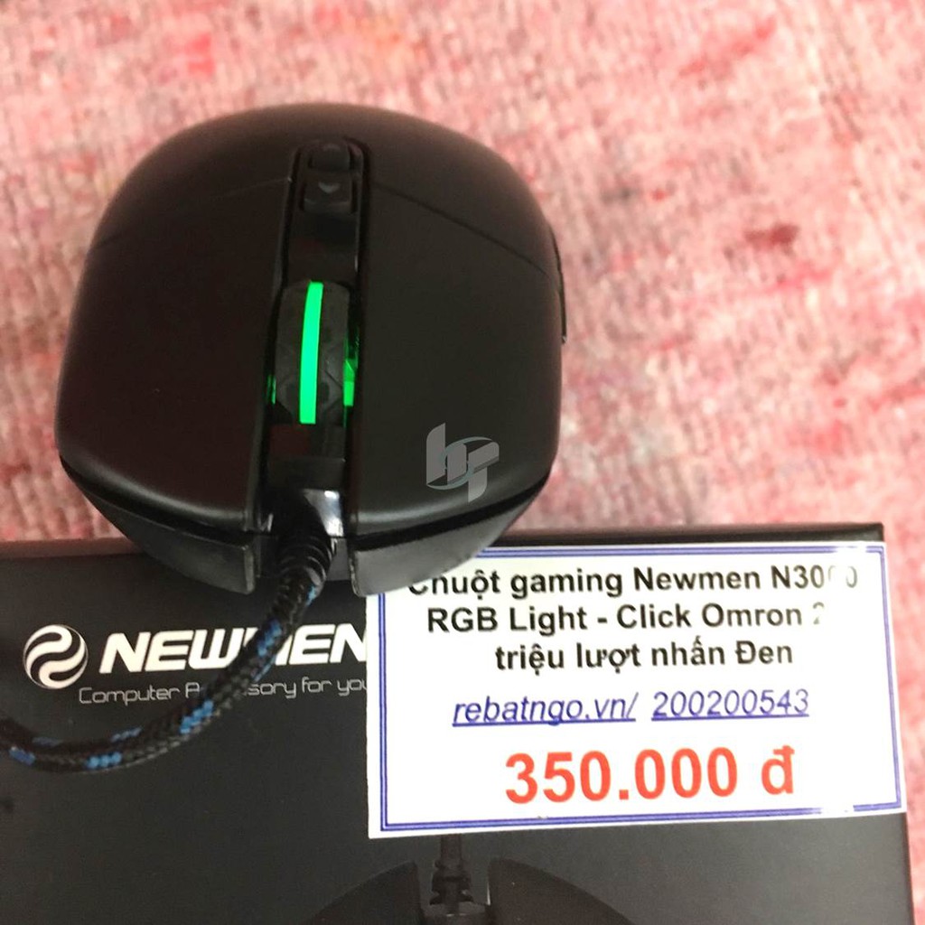 Chuột gaming Newmen N3000 RGB Light - Đen - Click Omron 20 triệu lượt nhấn