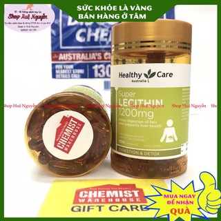 Mầm đậu nành Healthy Care Super lecithin 1200mg của Úc – 100 viên, tăng vòng một, đẹp da, cân bằng nội tiết tố