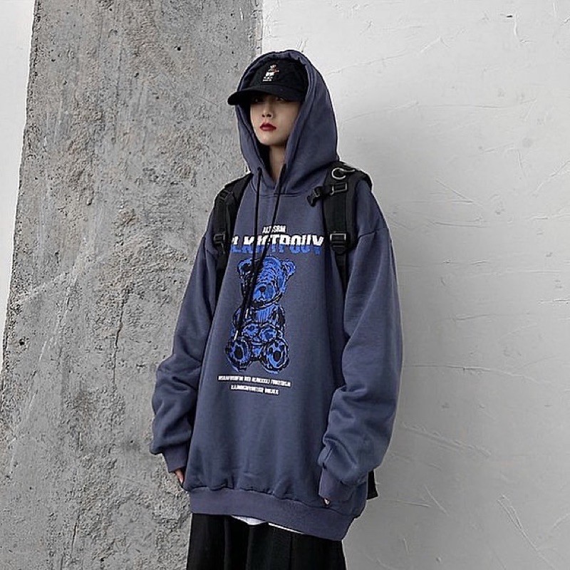 Áo hoodie gấu TEDDY chất vải nỉ bông ấm áp | BigBuy360 - bigbuy360.vn