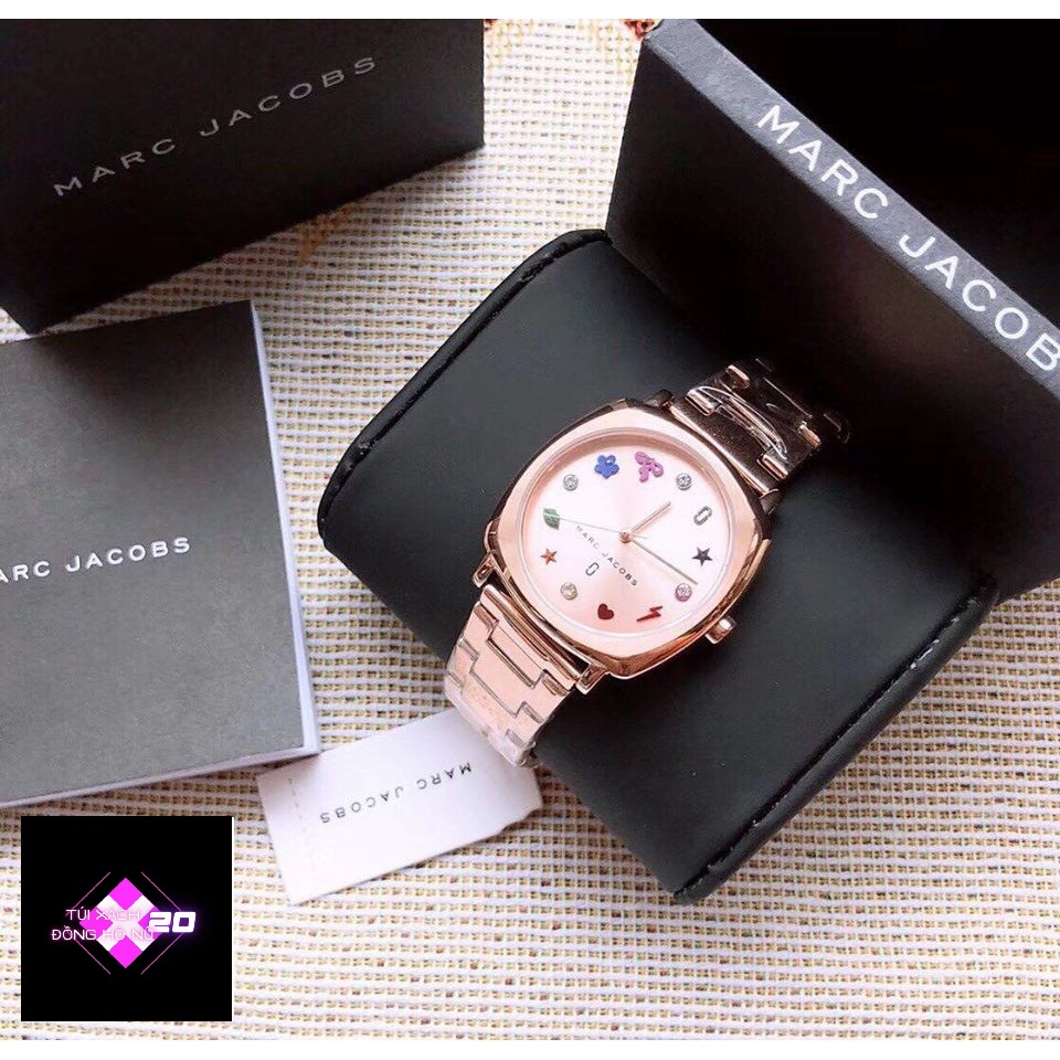 ( Sẵn 4 màu ) Đồng hồ nữ MARC JACOBS #MJ35 case 34mm.5ATM
