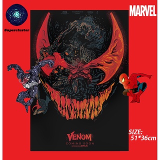 Marvel Áp Phích Dán Tường Trang Trí Nội Thất Hình Venom 50.5x35cm