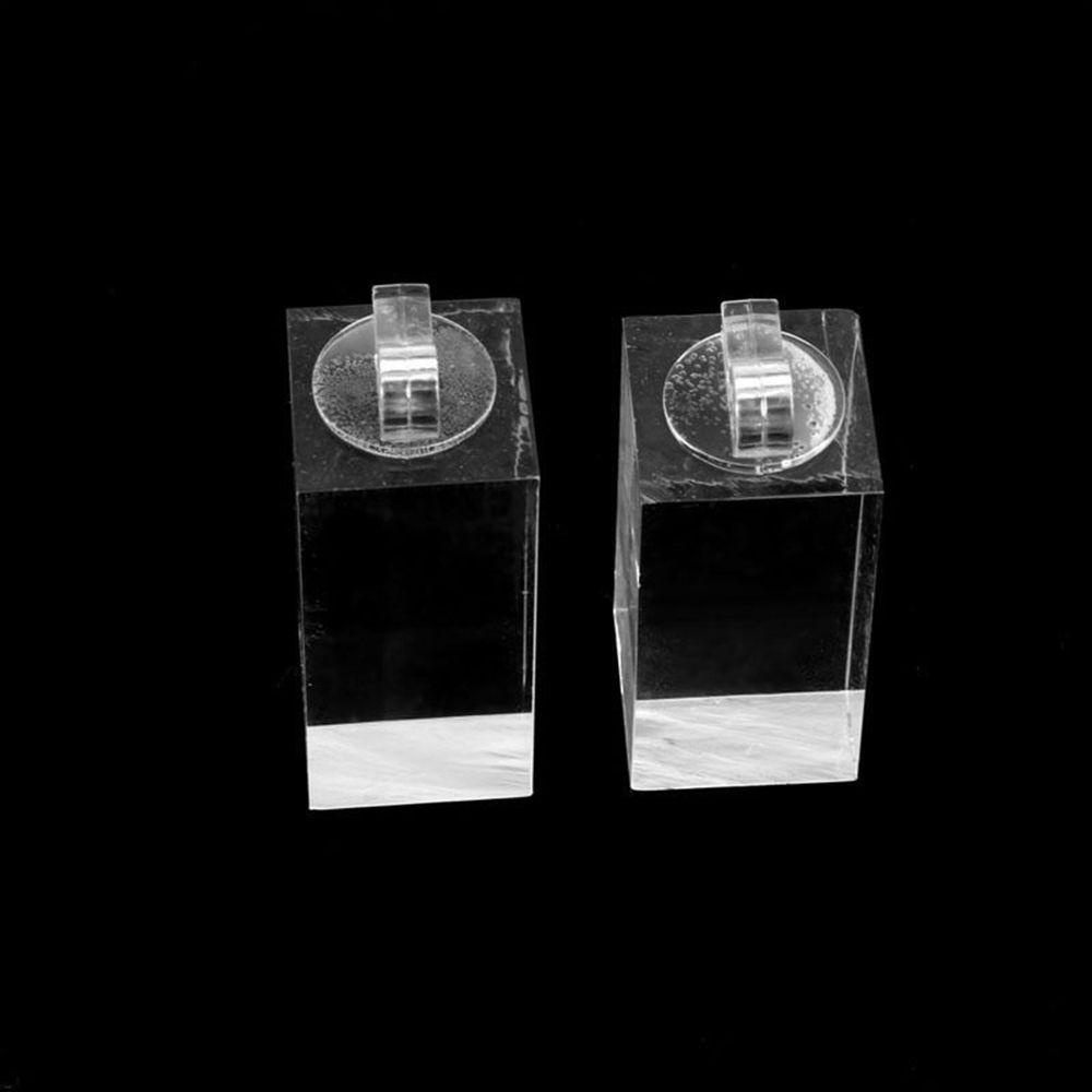 ANEMONE Bộ 7 Giá Đỡ Trưng Bày Ngón Tay Hình Vuông Trong Suốt