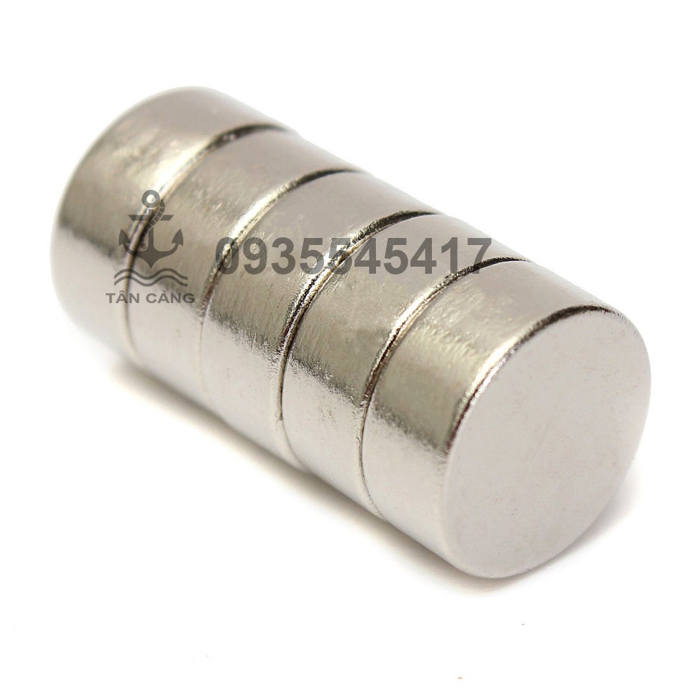 2 Viên Nam châm tròn 15 x 5 mm