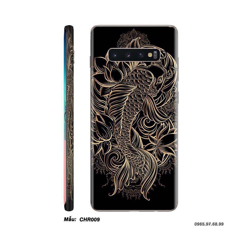 Miếng dán skin SamSung Galaxy S9 / S9 Plus  in hình cá chép hóa rồng [ Nhiều hình ]