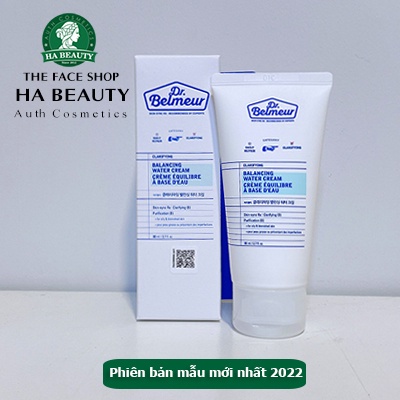 Kem dưỡng ẩm cho da mụn dầu hỗn hợp phục hồi da nhạy cảm The Face Shop Dr Belmeur Clarifying Balancing Water Cream 80ml