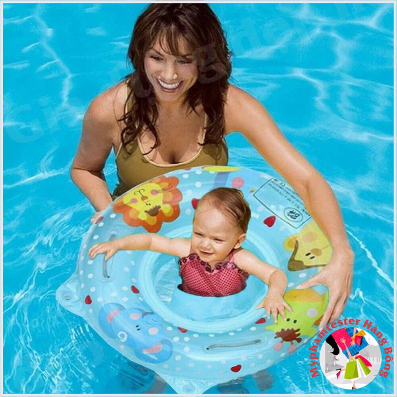 Phao bơi xỏ chân có tai cầm cho bé từ 0-5 tuổi