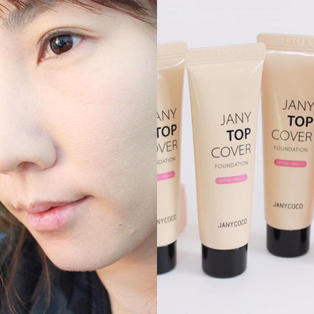 Kem Nền siêu Che phủ - JANY TOP COVER FOUNDATION SPF50/PA+++ 30ml