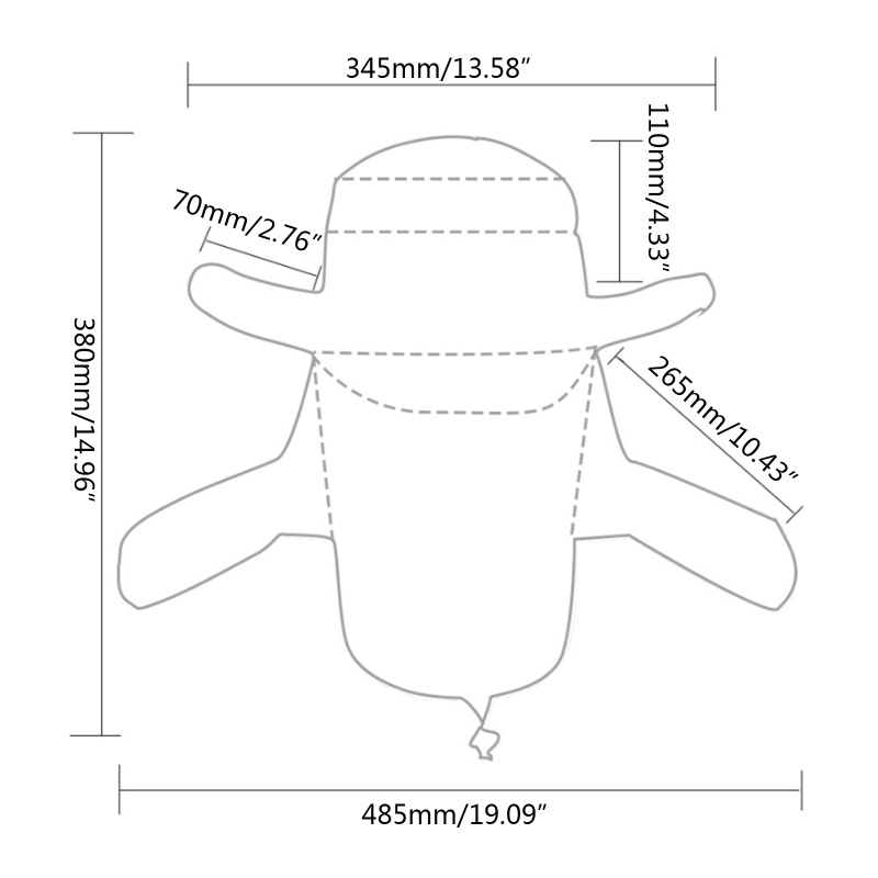 QQ Mũ Vành Rộng Chống Nắng / Tia UV Có Thể Tháo Rời Bảo Vệ Mặt Và Cổ Tiện Dụng