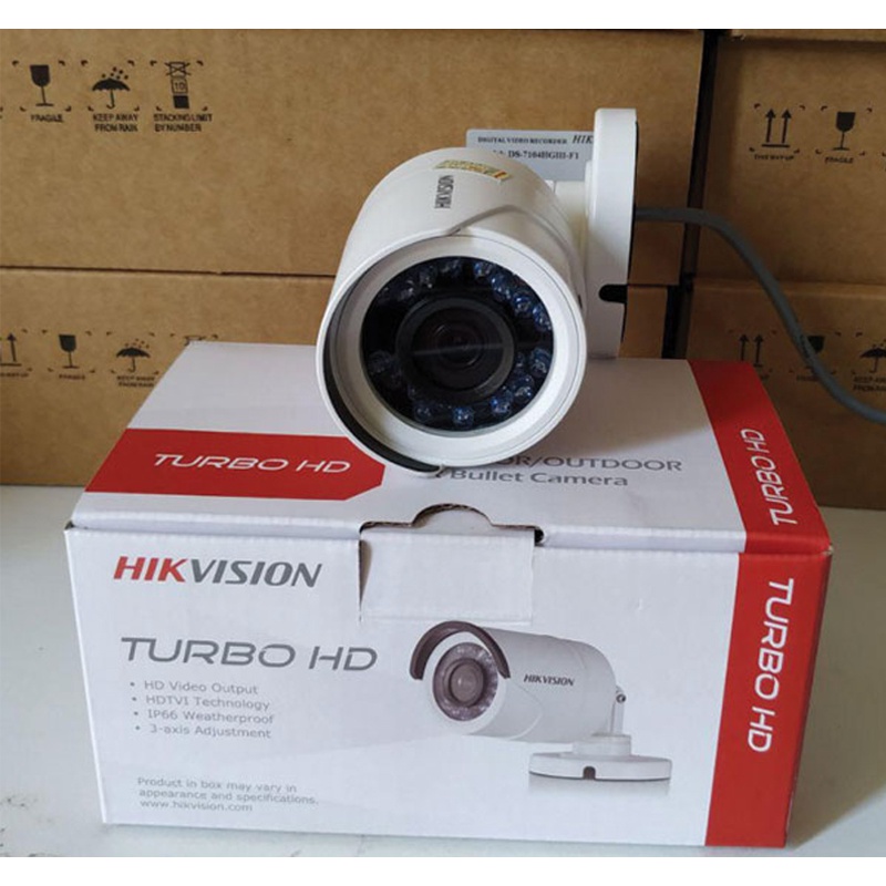 Camera HDTVI Thân trụ 2MP Full HD HIKVISION DS-2CE16D0T-IRP Vỏ Nhựa, DS-2CE16D0T-IR Vỏ Sắt 2.0 - Chính Hãng BH24TH