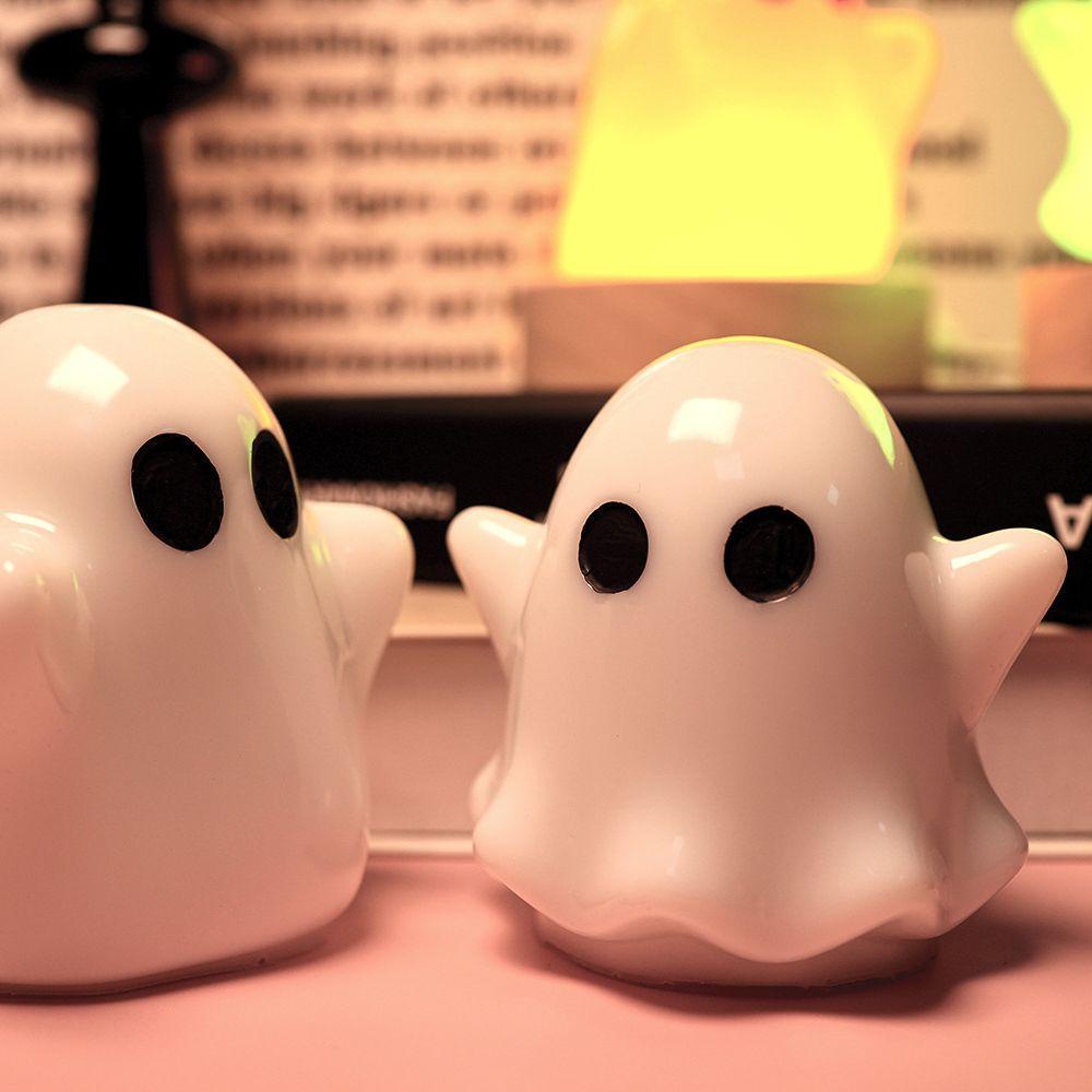 Bộ 2 Khuôn Đèn LED Bằng Nhựa Epoxy Hình Ma Trang Trí Halloween