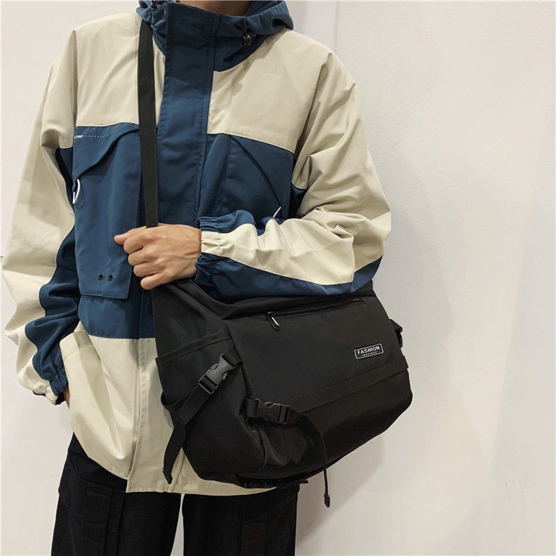 2022 new fashion brand messenger bag men's and women's street hip hop Harajuku functional bag shoulder bag tooling bag backpack