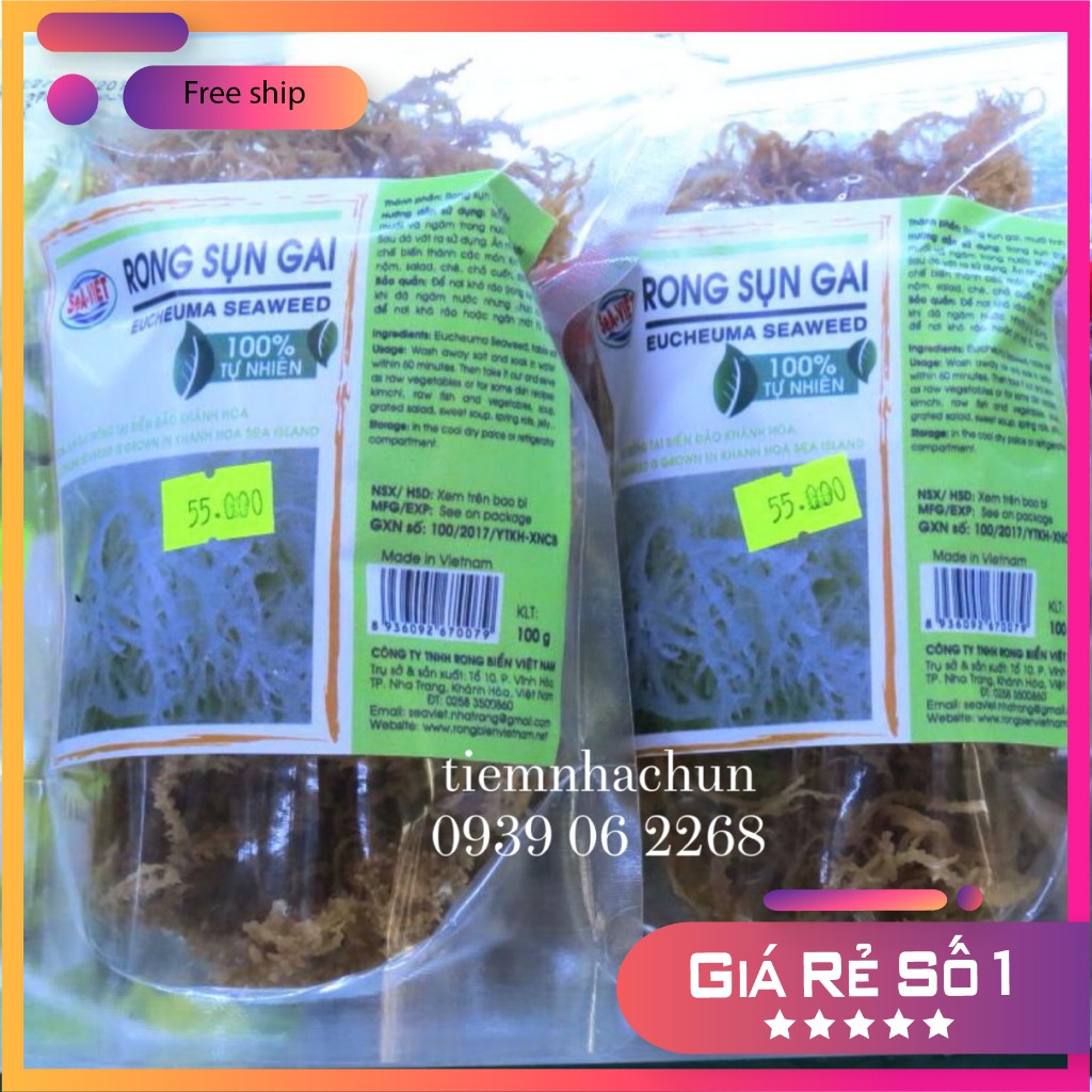 Rong Sụn Gai Sấy Khô Sea Việt (100g)