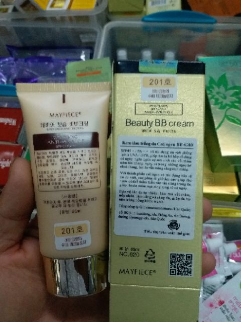 Kem nền bb collagen mayfiece ( bẹt vàng)