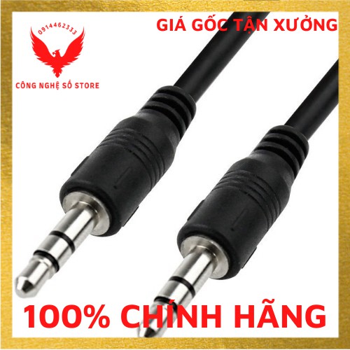 Dây nối dài 2m kết nối video, audio, livestream, dây nối dài tai nghe chuẩn 3.5mm chính hãng JHI.