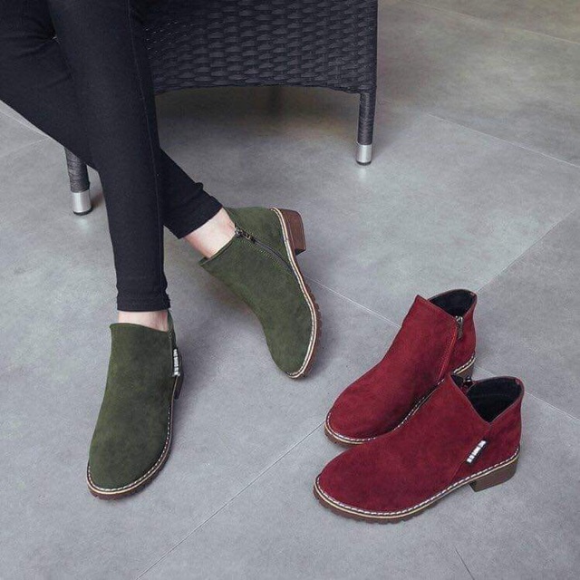 ( Hàng OD) vợt sale boot da lộn siêu xinh cho các chị đẹp