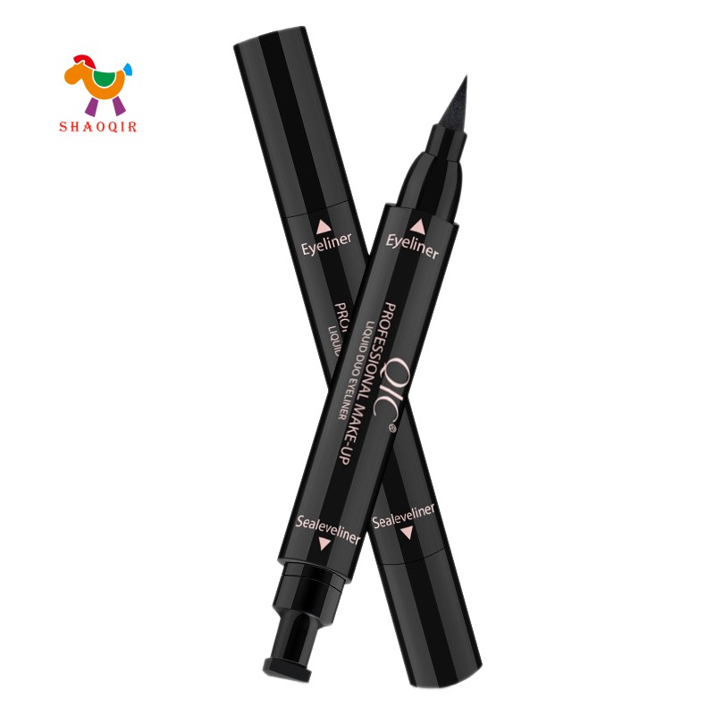 (Hàng Mới Về) 1 Bút Kẻ Mắt Qic Chống Thấm Nước Thiết Kế 2 Đầu Tiện Dụng