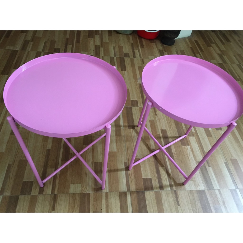 Bàn trà chanh tra đá chân gấp gọn