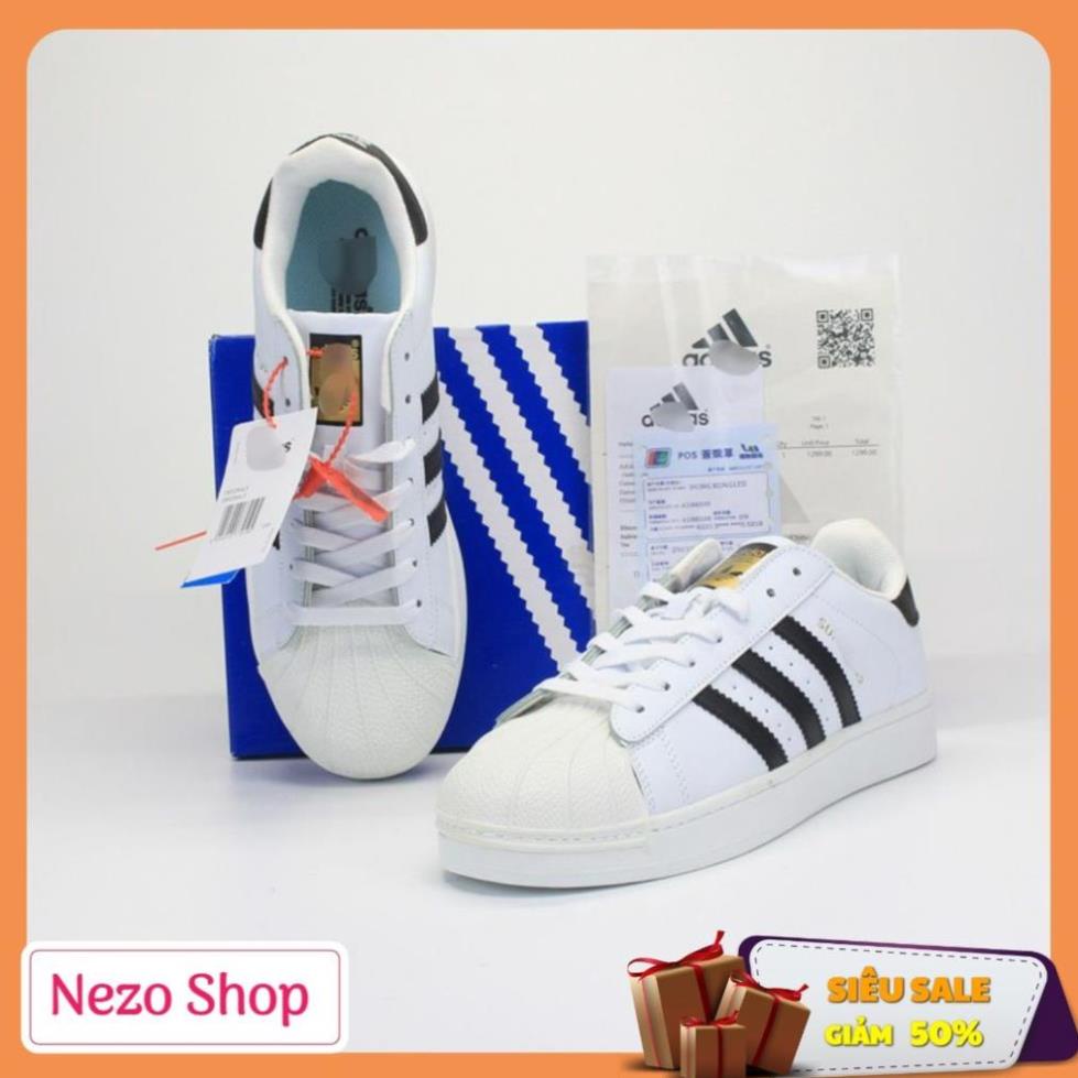 Giày Thể Thao Superstar Mũi Sò Tem Vàng hàng cao cấp full box bill - Nezo Shop TCA \