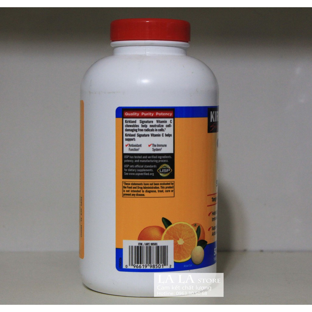 Viên Ngậm KIRKLAND Signature VITAMIN C 500 mg CHEWABLE hộp 500 viên | BigBuy360 - bigbuy360.vn