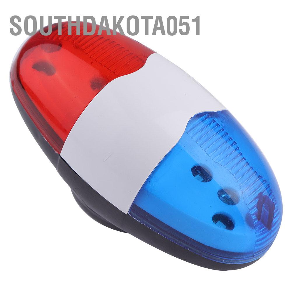 Southdakota051 waterproof Bicycle Cycling Horn Bell 6 LED Light 4 Tunes 120dB