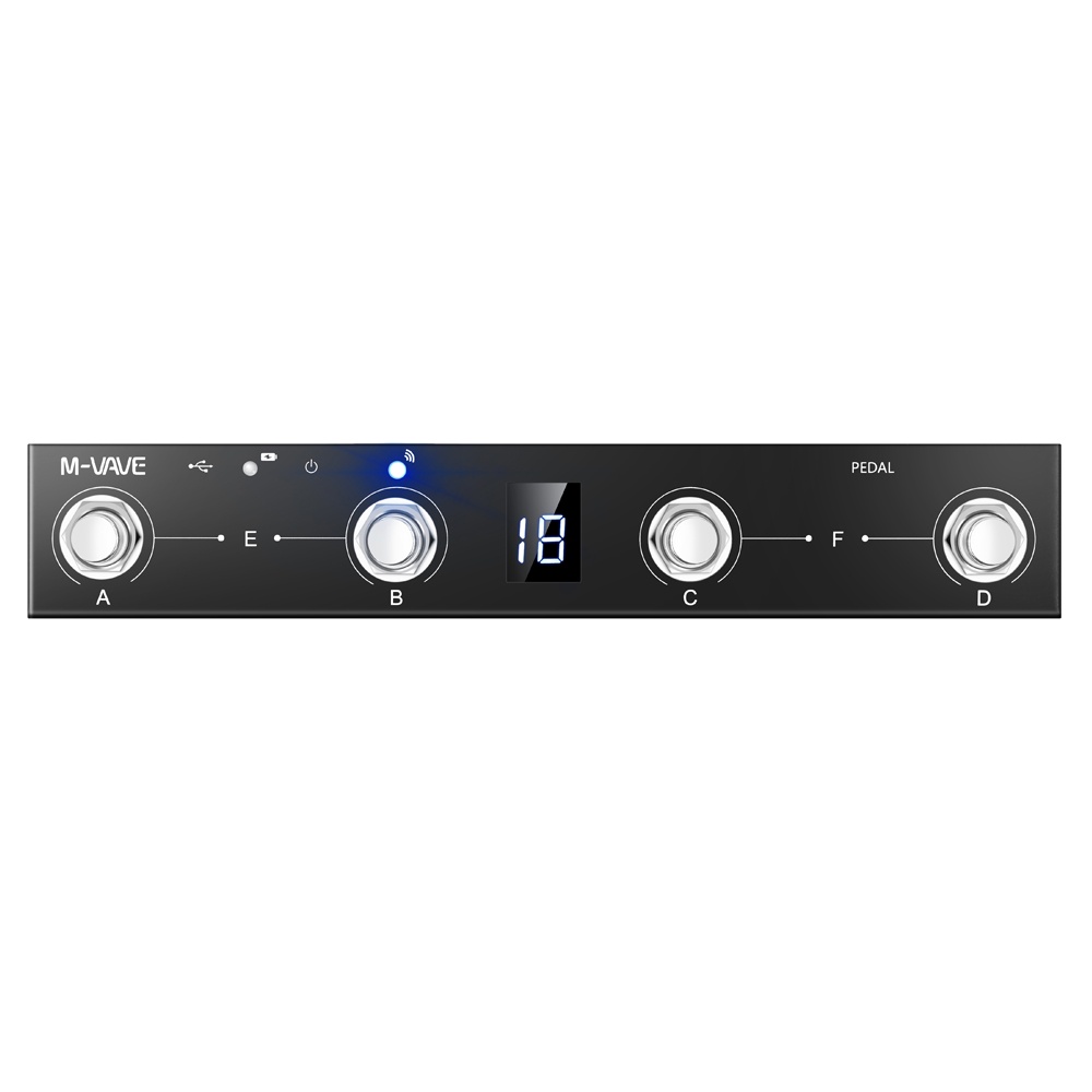M-vave Chocolate Có Thể Lập Trình BT MIDI Bộ Điều Khiển 4 Chân Hỗ Trợ USB MIDI Phù Hợp Với BIAS FX 2