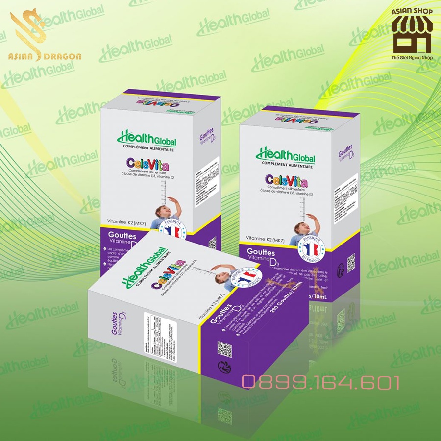 THỰC PHẨM BẢO VỆ SỨC KHỎE SIRO D3 K2 CELSVITA, BỔ SUNG VITAMIN D3 VÀ K2 CHO TRẺ HẤP THỤ CANXI HIỆU QUẢ | XUẤT XỨ PHÁP