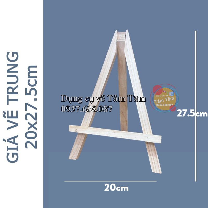 GIÁ VẼ GỖ TRANG TRÍ - SIZE VỪA - TRƯNG BÀY TRANH CANVAS
