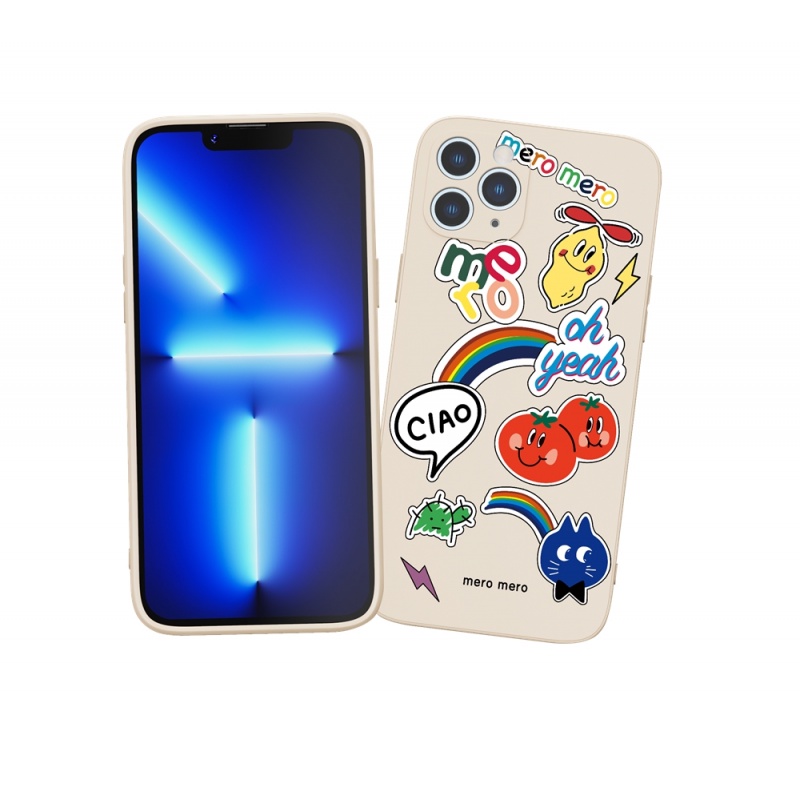 Ốp lưng iphone Ốp điện thoại silicon SUNTAIHO cà chua cầu vồng hoạt hình cho iPhone XR 13 11 12 Pro Max XS MAX 8 7 Plus X XR