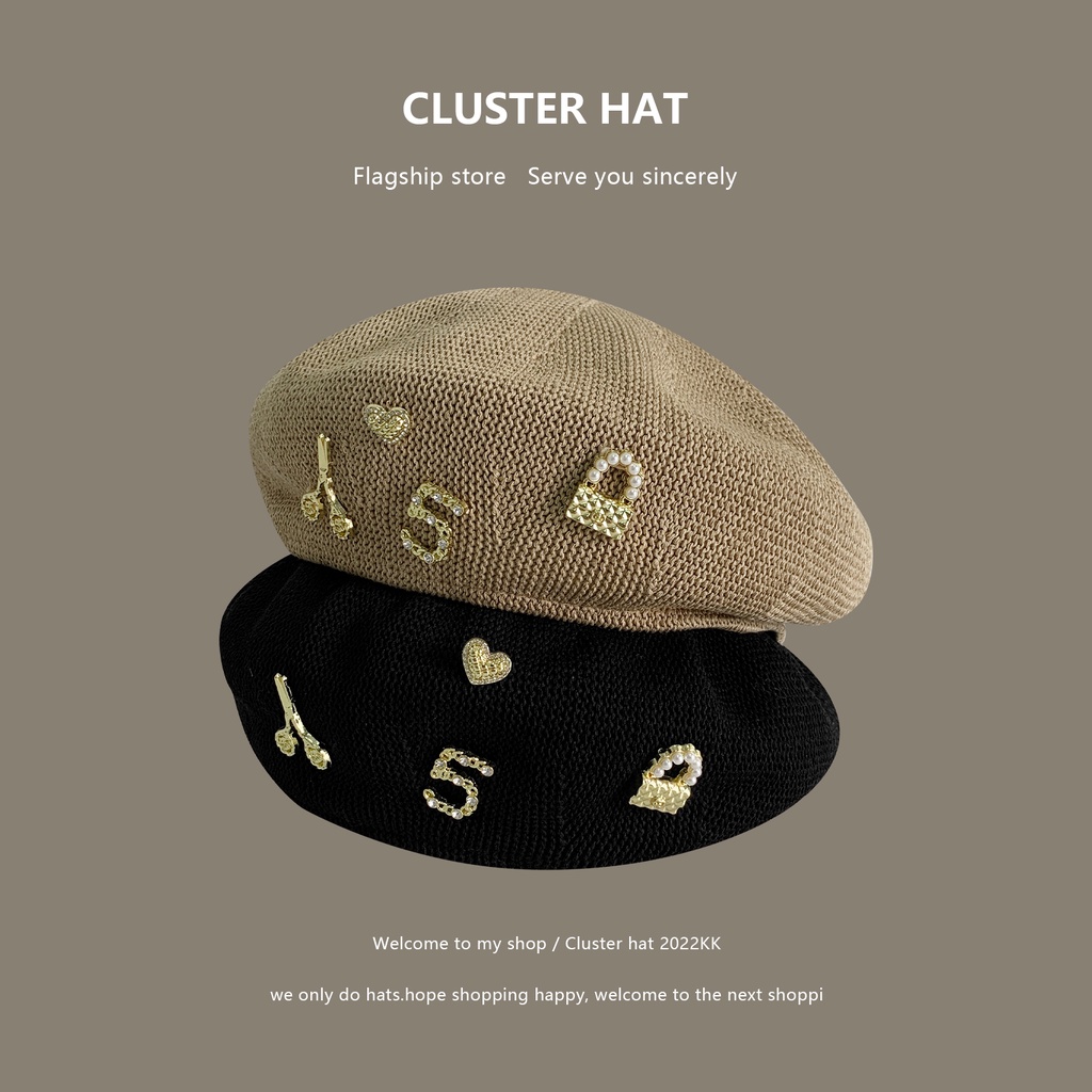 Mũ Beret Mỏng Thoáng Khí Phong Cách Nhật Bản Cho Nữ